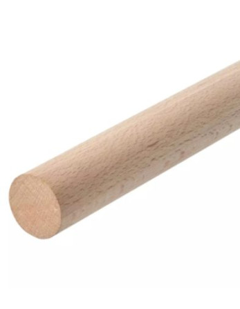 Tourillon bois lisse Diamètre 18 Longueur 1 mètre
