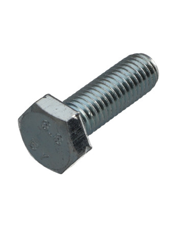 Vis métaux Tête hexagonale TH M16X60 Classe 6.8 Acier zingué