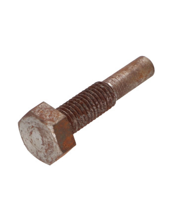 Vis métaux Tête hexagonale TH M10X45 Classe 6.8 Acier brut Plate 8/20