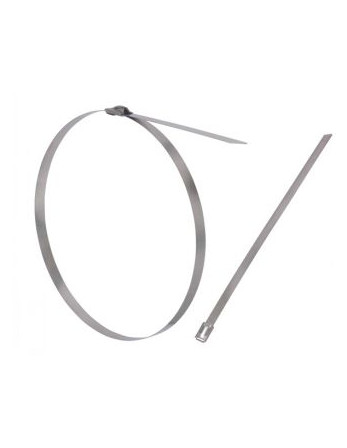 Collier de serrage extra plat 4.6X370 Inox A2