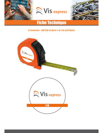 Mètre ruban 5M VIS-EXPRESS