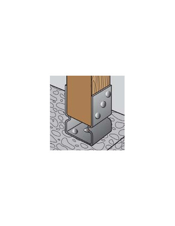 Support poutre Forme U 71X60X150 Forte tenue à la corrosion Acier galvanisé à chaud