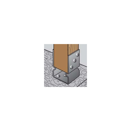 1 x Support poutre Forme U 71X60X150 Forte tenue à la corrosion Acier galvanisé à chaud