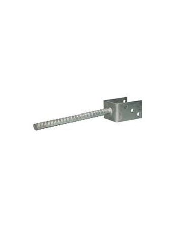 Pied de poteau Forme U 60X100X81 Forte tenue à la corrosion Acier galvanisé à chaud