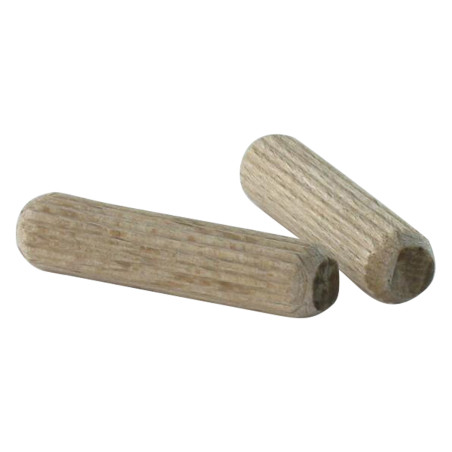 1 x Tourillon en bois strié 10X35