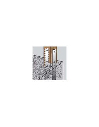 Pied de poteau Forme H 91X600X60X6 Forte tenue à la corrosion Acier galvanisé à chaud