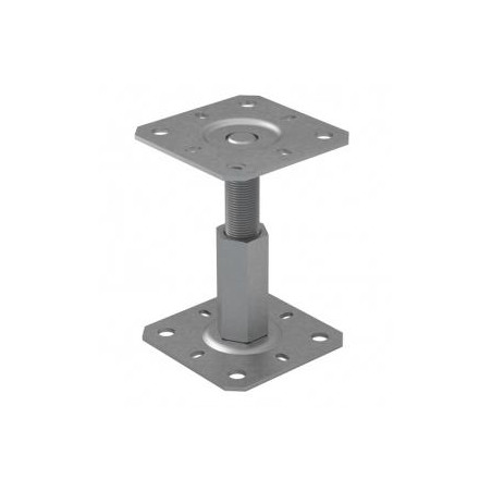 1 x Pied de poteau réglable Avec FIXATIONS 130X130