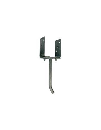 Pied de poteau ajustable 60X135 Forte tenue à la corrosion Acier galvanisé à chaud