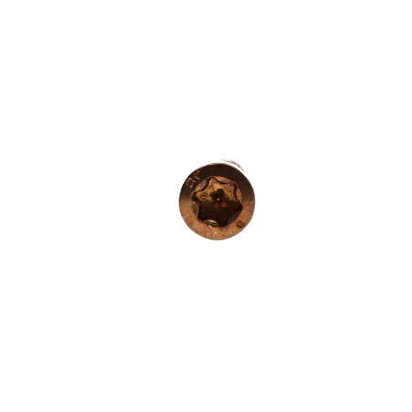 1 x Vis terrasse TEKOR Tête fraisée Cranté TORX T25 Pointe antifendage type 17 5X70 Inox A2 Brun