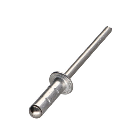 1 x Rivet Corps Aluminium / Tige inox Tête plate 4.8X15 Multi-serrage POLYGRIP