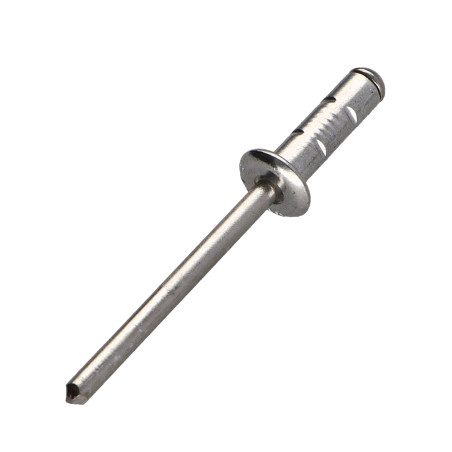 1 x Rivet Corps Aluminium / Tige inox Tête plate 4.8X15 Multi-serrage POLYGRIP