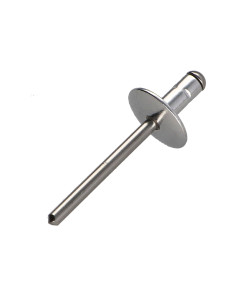 Rivet Corps Aluminium / Tige inox Tête large 4.8X10... 2