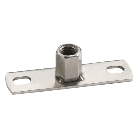 1 x Platine de fixation Avec Ecrou hexagonale M8/M10 Inox A4