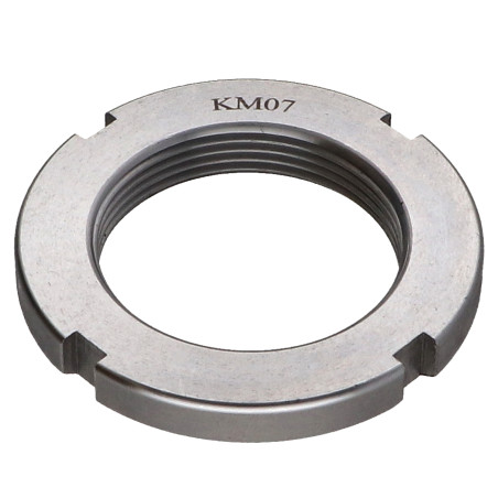 1 x Ecrou à encoches KM Acier zingué M30