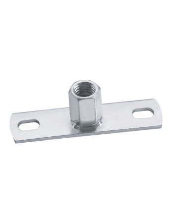 Platine de fixation Avec Ecrou hexagonale M8 Acier zingué