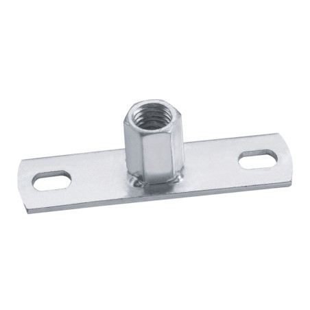 1 x Platine de fixation Avec Ecrou hexagonale M8 Acier zingué