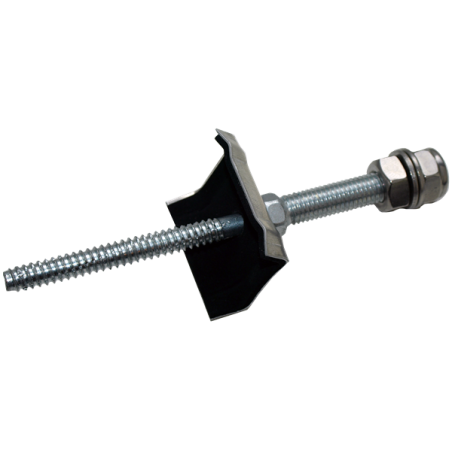 1 x Vis Cavalier pour panneau solaire M10 Longueur total 250 Inox A2
