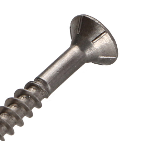 1 x Vis bois TEKOR Inox A2 Tête fraisée Cranté TORX T20 4.5X50 Filetée sur 30 Pointe antifendage type 17