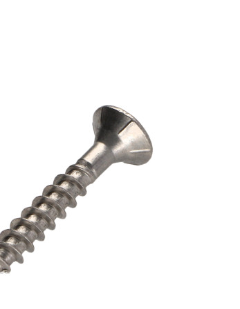 Vis bois TEKOR Inox A2 Tête fraisée Cranté TORX T25 5X25 Filetée sur 18 Pointe antifendage type 17