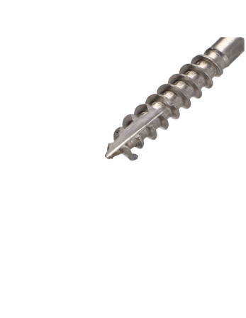 Vis bois TEKOR Inox A2 Tête fraisée Cranté TORX T25 5X25 Filetée sur 18 Pointe antifendage type 17