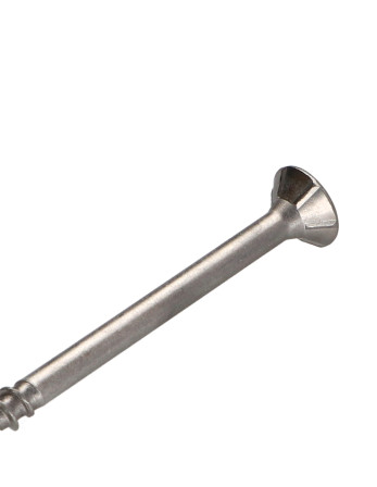 Vis bois TEKOR Inox A2 Tête fraisée Cranté TORX T25 6X100 Filetée sur 70 Pointe antifendage type 17