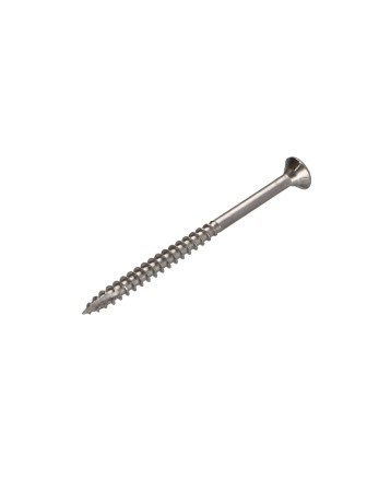 Vis bois TEKOR Inox A2 Tête fraisée Cranté TORX T20 4X70 Filetée sur 42 Pointe antifendage type 17