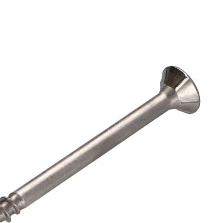 1 x Vis bois TEKOR Inox A2 Tête fraisée Cranté TORX T25 5X100 Filetée sur 60 Pointe antifendage type 17