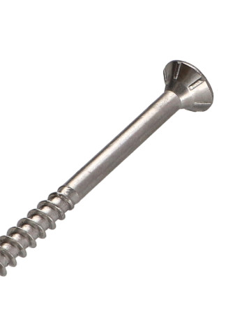 Vis bois TEKOR Inox A2 Tête fraisée Cranté TORX T25 5X70 Filetée sur 40 Pointe antifendage type 17