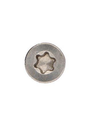 Vis bois TEKOR Inox A2 Tête fraisée Cranté TORX T10 3X25 Filetée sur 18 Pointe antifendage type 17 microvis