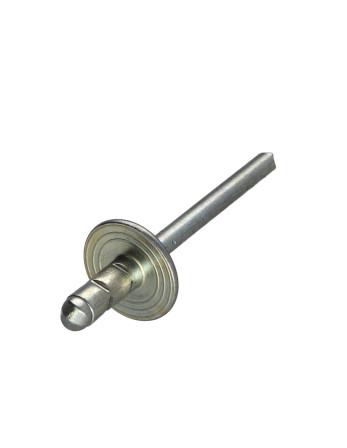 Rivet aveugle tout acier Tête large 4.8X10 Multi-serrage POLYGRIP