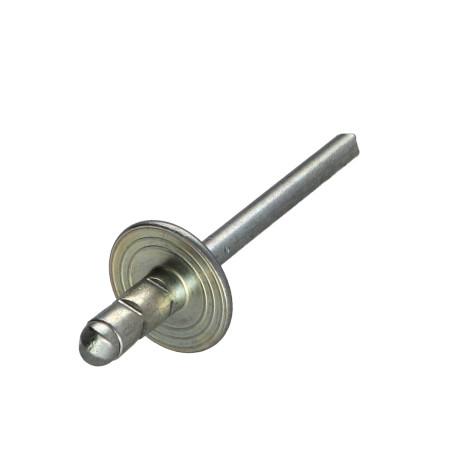 1 x Rivet aveugle tout acier Tête large 4.8X10 Multi-serrage POLYGRIP