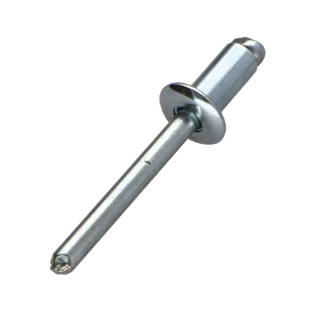 1 x Rivet aveugle tout acier 6X12 Tête Plate