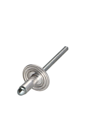 Rivet aveugle Aluminium Tige acier 3.2X16 Tête Large
