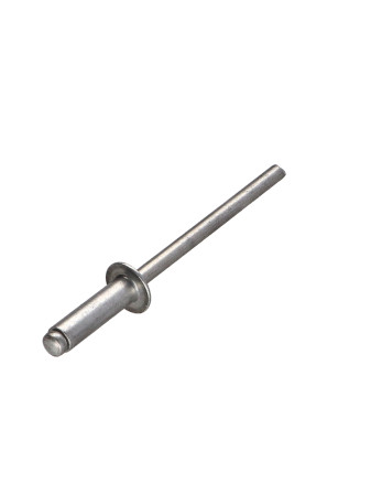 Rivet aveugle tout alu 4X12.9 Tête plate