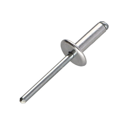 1 x Rivet aveugle Aluminium Tige acier 5X25 Tête EXTRA Large
