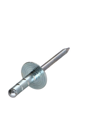 Rivet aveugle tout acier 4.8X17 Tête large Multi-serrage POLYGRIP