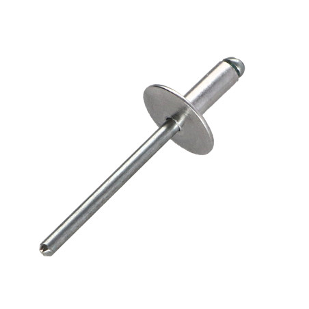 1 x Rivet aveugle Aluminium Tige acier 4X16 Tête Large