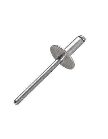 Rivet aveugle Aluminium Tige acier 4.8X10 Tête Large