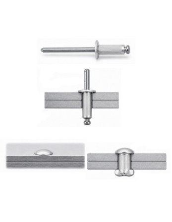 Rivet Aveugle Tout Inox TRS 4.8X10 Epaisseur de serrage 3 à 5