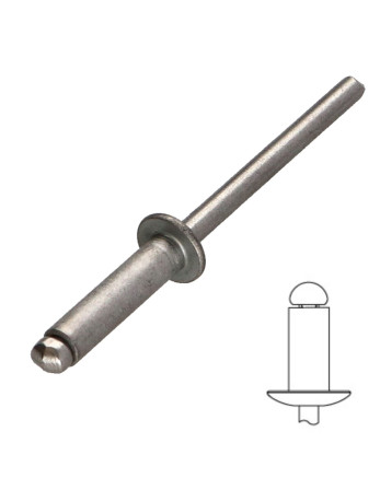 Rivet Inox A2 5X30 Tête Plate