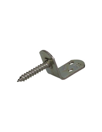 Lot de 4 equerres pour panneau tressé en forme L avec vis 30X2 Inox A2