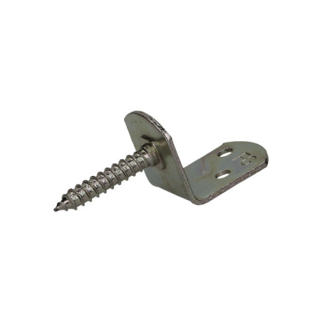1 x Lot de 4 equerres pour panneau tressé en forme L avec vis 30X2 Inox A2