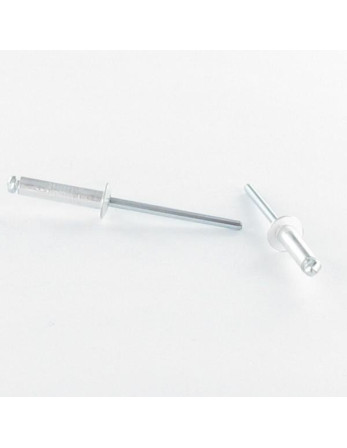 Rivet aveugle tout acier 3.2X8 Tête Plate