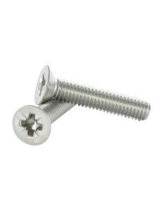 Vis métaux Tête fraisée Pozi M3X22 Inox A4 microvis