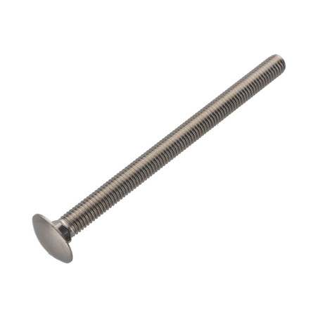 1 x TRCC JAPY tête ronde collet carré Inox A2 M6X110 Filetage total