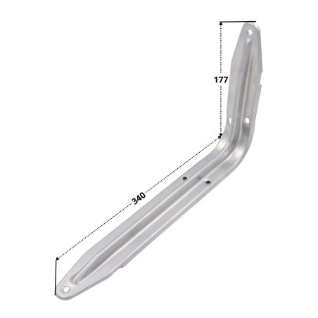1 x Equerre pour support d'étagère 177X340 Gris