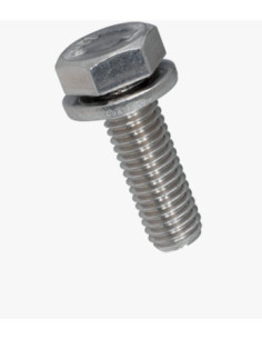 Vis métaux Tête hexagonale TH Filetage total Avec RD IMP...
