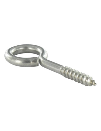 Piton Bois Inox A4 10X125 Filetée sur 76 Oeil 30
