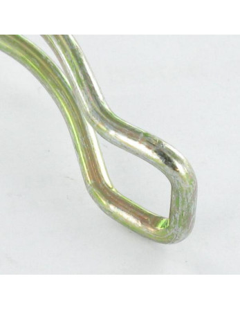 Goupille clips 10X50 Pour tube de 45 Acier zingué