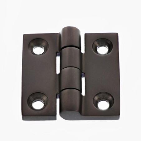 1 x Charnière Carrée 50X50 Inox A4 Noir